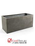 фото Кашпо из композитной керамики D-lite box xl natural concrete 6DLINC570