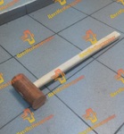Фото №3 Молоток медный 3,0 кг (3000гр) с деревянной ручкой
