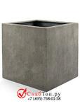 фото Кашпо из композитной керамики D-lite cube s natural concrete 6DLINC194