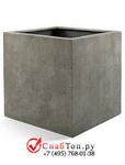фото Кашпо из композитной керамики D-lite cube xl natural concrete 6DLINC197