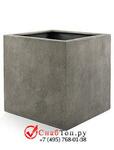 фото Кашпо из композитной керамики D-lite cube xs natural concrete 6DLINC193