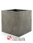 фото Кашпо из композитной керамики D-lite cube xxxl natural concrete 6DLINC568