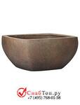 фото Кашпо из композитной керамики D-lite edgware bowl m rusty iron-concrete 6DLIRI660