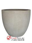 фото Кашпо из композитной керамики D-lite egg pot m antique white-concrete 6DLIAW600
