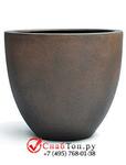фото Кашпо из композитной керамики D-lite egg pot l rusty iron-concrete 6DLIRI639