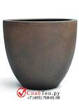 фото Кашпо из композитной керамики D-lite egg pot s rusty iron-concrete 6DLIRI637