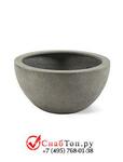фото Кашпо из композитной керамики D-lite egg pot s natural concrete 6DLINC182