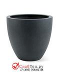 фото Кашпо из композитной керамики D-lite egg pot s lead concrete 6DLILC226