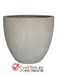 фото Кашпо из композитной керамики D-lite egg pot s antique white-concrete 6DLIAW599