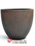 фото Кашпо из композитной керамики D-lite egg pot m rusty iron-concrete 6DLIRI638