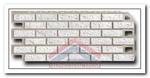 фото Фасадная панель Fineber (470х1137мм) "Кирпич" белый мелованный