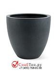 фото Кашпо из композитной керамики D-lite egg pot xl lead concrete 6DLILC229