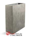 фото Кашпо из композитной керамики D-lite high box l natural concrete 6DLINC204