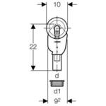 Фото №5 Geberit Geberit 152.235.21.1 Сифон для стиральной или посудомоечной машины трубчатый