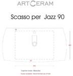 Фото №2 Раковина ArtCeram Jazz 91,5*48 см JZL001 01;00