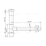 Фото №2 Сифон к ум-ку А402 DESING d=32, цельнометал., масс