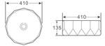 фото Раковина BelBagno BB1409H301 накладная цвет - черный 41 х 41 х 13.5 см