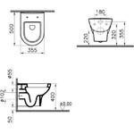 Фото №4 Унитаз подвесной 5785B003-0075 VITRA Zentrum