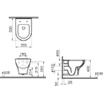 Фото №9 Унитаз подвесной 5795B003-0075 VITRA Zentrum Rim-Ex