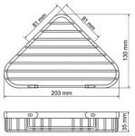 Фото №4 Полка металлическая угловая WasserKRAFT К-733