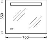 Фото №2 Зеркало Jacob Delafon 70 см, EB1159-NF, с подсветкой