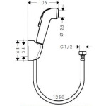 Фото №3 Гигиенический душ Hansgrohe, 71604000+13620180+27454000+32127000