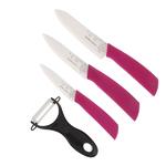 Фото №2 Набор керамических кухонных ножей Mayer&Boch MB-21852 Цвет: Красный