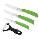 Фото №4 Набор керамических кухонных ножей Mayer&Boch MB-21852 Цвет: Зеленый