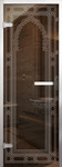 фото Дверь стеклянная с алюминиевой коробкой для хамама