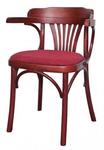 фото Деревянное Венское Кресло Роза с мягким сиденьем