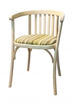 фото Венское деревянное кресло Алекс с мягким сидением
