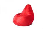 фото Кресло мешок L Oksford Red красное Мягкое кресло (внешний чехол+внутренний чехол с гранулами)