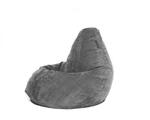 фото Кресло мешок XXL Gray Velvet серый Мягкое кресло (внешний чехол+внутренний чехол с гранулами)