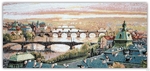 фото Гобелен "Мосты над Влтавой" 17х36 см