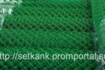 фото Сетка рабица ПВХ зеленая 55*55*2,5*1500мм