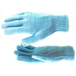 фото Перчатки трикотажные, акрил, двойные, цвет:синий,двойная манжета, Сибртех
