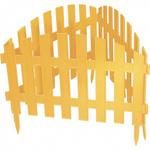 фото Забор декоративный "Винтаж", 28 х 300 см, желтый, PALISAD
