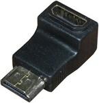 фото Переходник аудио гнездо HDMI - штекер HDMI угловой блист. Rexant 06-0176-A