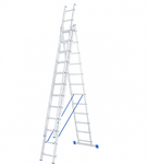 фото Лестница, 3 х12 ступеней, алюминиевая, трехсекционная, Сибртех