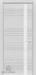 фото Дверь межкомнатная S8 Белое стекло