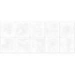 фото Плитка настенная Mango white square белый 01 25х60 25х60 (1,2м2/57,6м2/48уп) (рельеф)