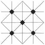 фото Домино белый декор геометрия 30х30 (1,35м2/64,8м2/48упак) керамогранит