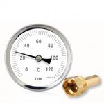 фото Термометр с гильзой, 1/2" НР, TIM, Y-63A-50-120