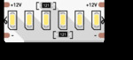 фото Светодиодная лента 3014, 240 LED/м, 24 Вт/м, 12В , IP20, нейтральный белый