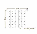 Фото №7 Гирлянда занавес уличная 24V вольта 1х 4м