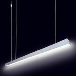 Фото №2 Светильник линейный подвесной светодиодный, 24Вт, 1000х40х40мм, 4000К, IP44, , цвет - серебро