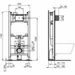 Фото №7 3 в 1 Промо-комплект 2,0 с инсталляцией PROSYS 2,0 R046367, унитазом TESI AquaBlade® T007901 с сиден