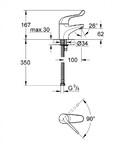 Фото №4 Grohe Euroeco Special 32789000 Смеситель для раковины, безопасный