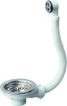 фото Выпуск чаша Wirquin D90 мм из нержавеющей стали с круглым переливом (30717336)