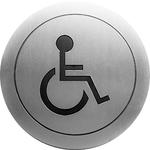 фото Nofer 16724.2.S Значок на дверь «санузел для инвалидов»